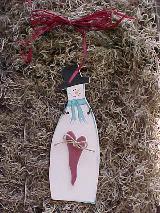 country snowman plaque