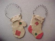 mitten and stocking plaques