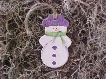 purple snowman